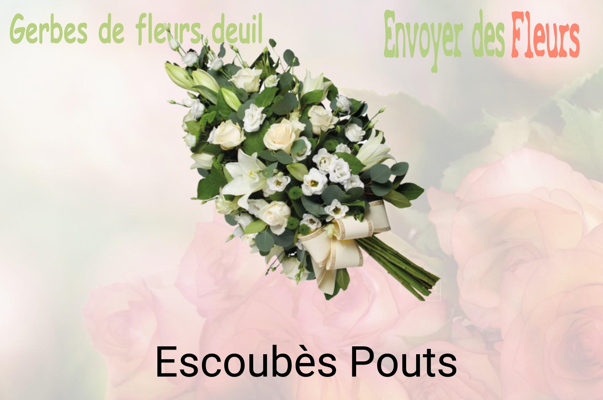 Gerbe de fleurs de deuil livrée à Escoubès-Pouts